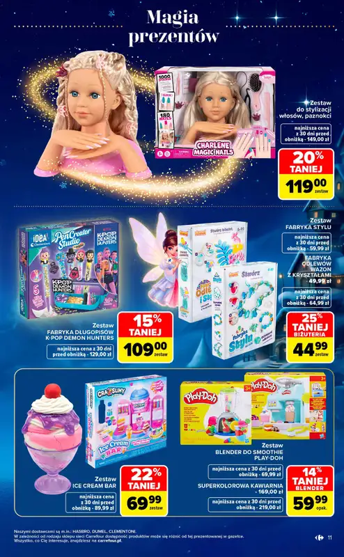 Carrefour Market - gazetka promocyjna Gazetka Zabawki od poniedziałku 02.11 do środy 23.12 - strona 11