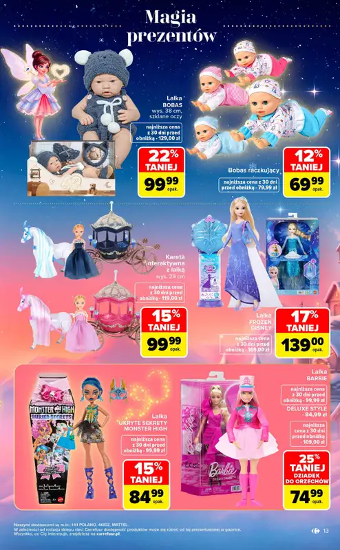 Carrefour Market - gazetka promocyjna Gazetka Zabawki od poniedziałku 02.11 do środy 23.12 - strona 13