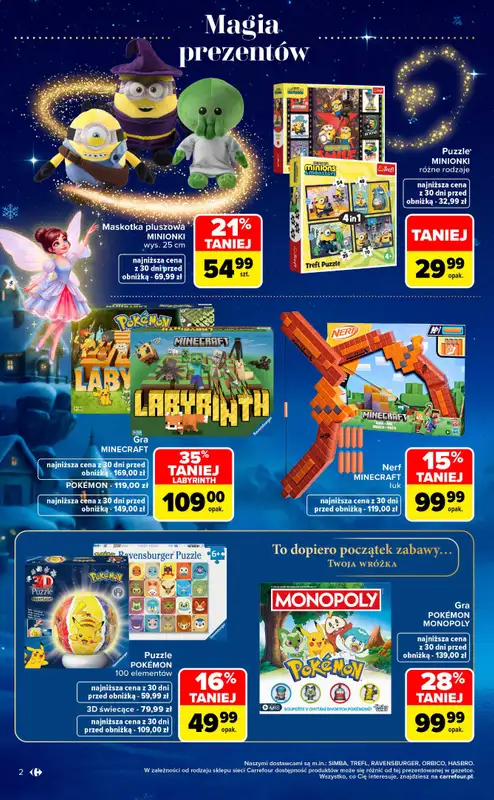 Carrefour Market - gazetka promocyjna Gazetka Zabawki od poniedziałku 02.11 do środy 23.12 - strona 2