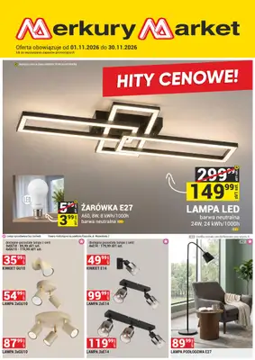 Merkury Market - gazetka promocyjna Gazetka od niedzieli 01.11 do poniedziałku 30.11