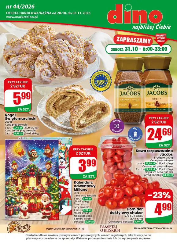 Dino - gazetka promocyjna Gazetka 44 / 2026 od środy 28.10 do wtorku 03.11