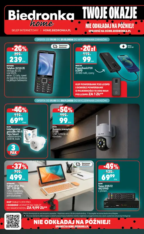 Biedronka Home - gazetka promocyjna Najlepsze oferty od soboty 31.10 do czwartku 31.12 - strona 4