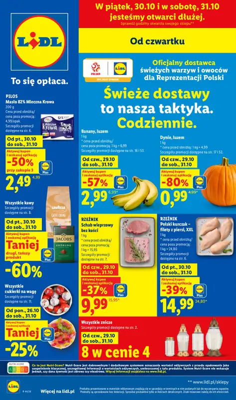 Lidl - gazetka promocyjna Oferta od czwartku od czwartku 29.10 do soboty 31.10