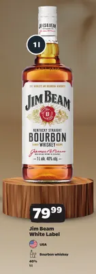 Bourbon whiskey Jim Beam White Label promocja w Netto