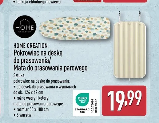 Pokrowiec na deskę do prasowania Home Creation promocja w Aldi