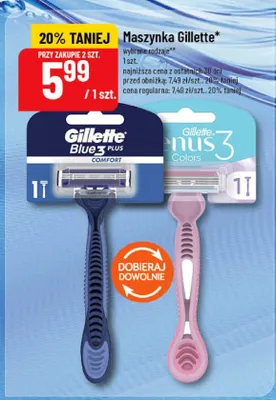 Maszynka do golenia Gillette Blue 3 Plus Comfort promocja w POLOmarket