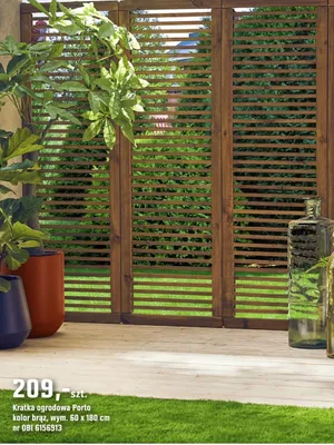 Kratka ogrodowa Porto kolor brąz promocja w OBI