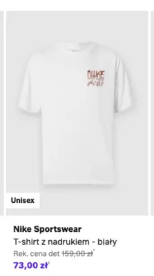 T-shirt z nadrukiem Nike Sportswear biały promocja w Lounge by Zalando