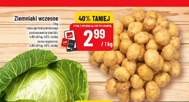 Ziemniaki wczesne promocja w POLOmarket