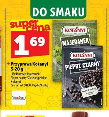 Przyprawa ziele angielskie Kotányi promocja w TOPAZ
