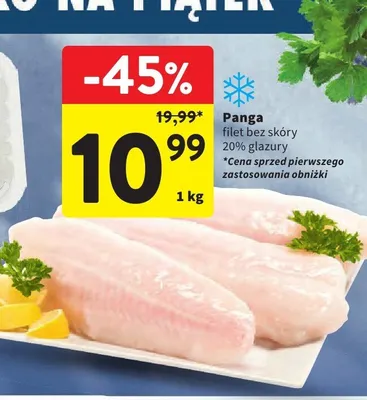 Panga filet bez skóry promocja w Intermarche