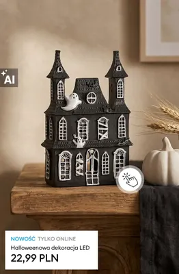 Halloweenowa dekoracja LED promocja w Sinsay