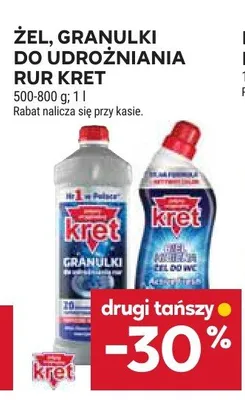 Żel do udrożniania rur Kret promocja w Stokrotka