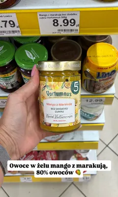 Owoce w żelu Vortumnus Mango z marakują promocja w Dino