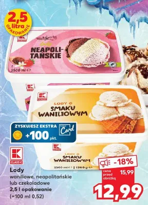 Lody czekoladowe promocja w Kaufland