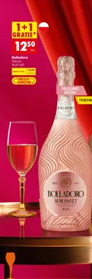 Wino musujące Semi Sweet półsłodkie różowe 1+1 GRATIS promocja w Biedronka