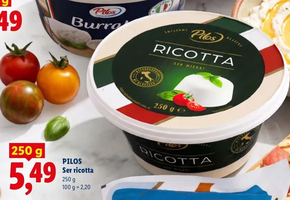 Ser Ricotta Pilos promocja w Lidl