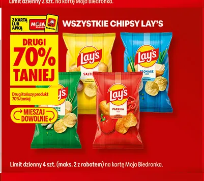Chipsy Lay's Fromage promocja w Biedronka