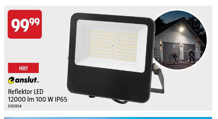 Reflektor LED 12000lm IP65 Anslut promocja w Jula