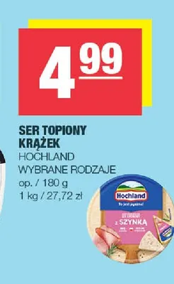 Ser topiony krążek Hochland promocja w SPAR
