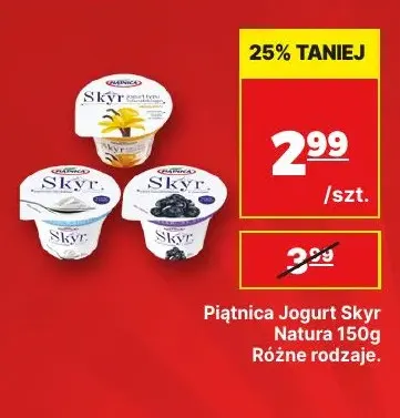 Jogurt Skyr Natura Piątnica promocja w API Market