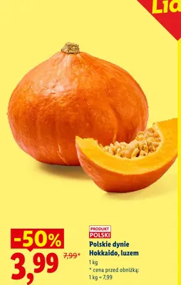 Dynia polska Hokkaido luzem promocja w Lidl