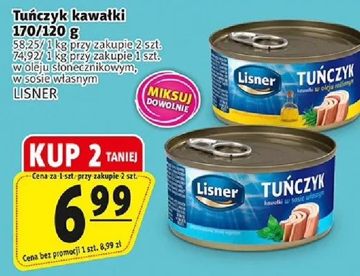 Tuńczyk kawałki 170g promocja w Prim Market