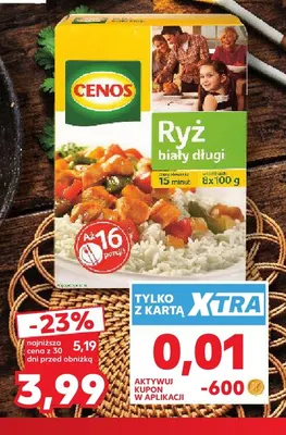 Ryż biały długi Cenos promocja w Kaufland