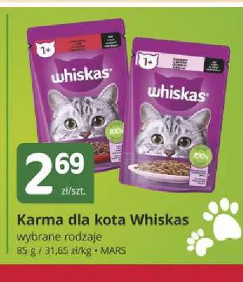 Karma dla kota Whiskas promocja w Marketvita