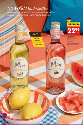 Wino musujące Freixenet Mía Frizztea Watermelon & Green Tea promocja w Biedronka