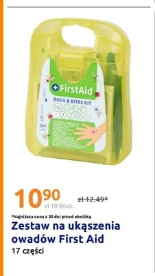 Zestaw na ukąszenia owadów First Aid promocja w Action