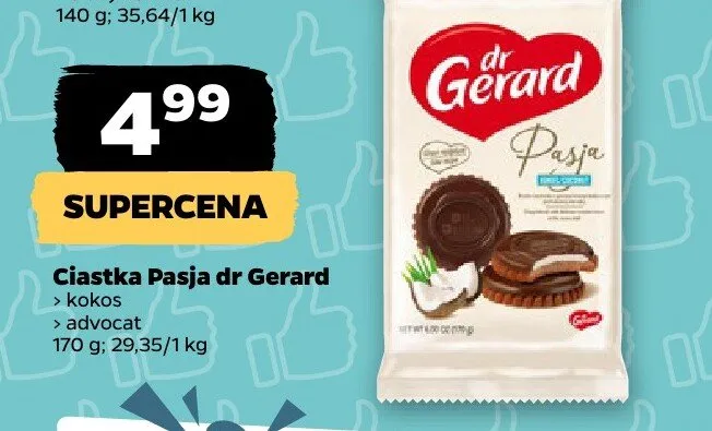 Ciastka Pasja dr Gerard kokos promocja w Netto