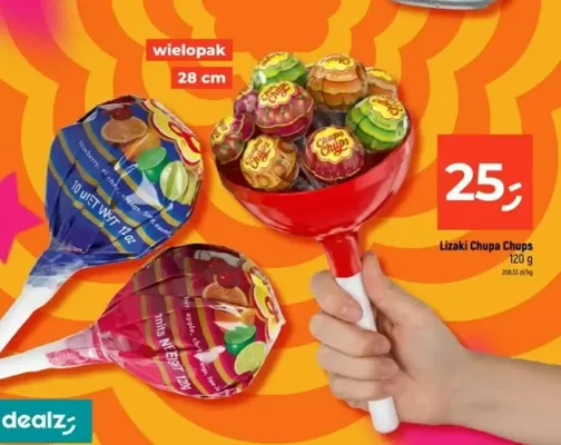 Lizaki Chupa Chups wielopak promocja w Dealz