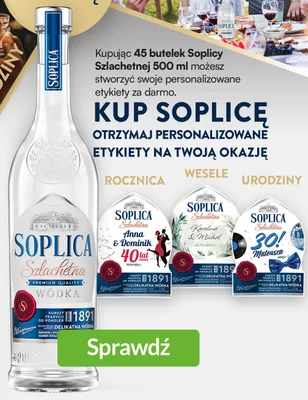Wódka Soplica Szlachetna promocja w Lidl