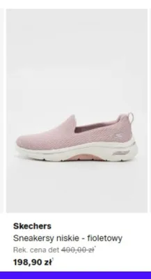 Sneakersy niskie Skechers fioletowy promocja w Lounge by Zalando