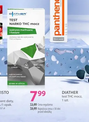 Test THC mocz Diather Narko promocja w Hebe