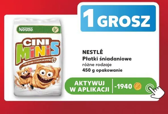 Płatki śniadaniowe Cini Minis Nestlé promocja w Kaufland