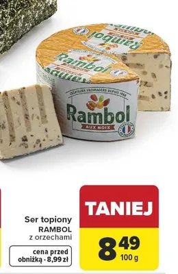 Ser topiony RAMBOL z orzechami promocja w Carrefour Market