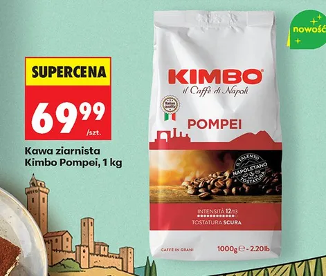 Kawa ziarnista Pompei promocja w Biedronka