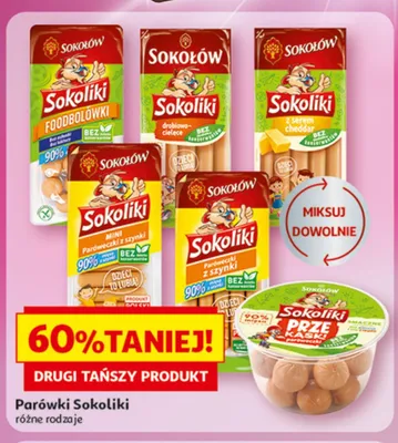 Przekąski paróweczki Sokołów Sokoliki promocja w Auchan