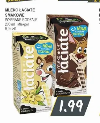 Mleko smakowe Łaciate waniliowe promocja w Słoneczko