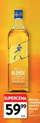 Whisky Johnnie Walker Blonde promocja w Intermarche