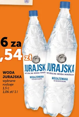 Woda naturalna mineralna niegazowana niskosodowa promocja w Euro Sklep