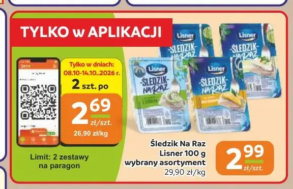 Śledzik Na Raz Lisner promocja w Gama