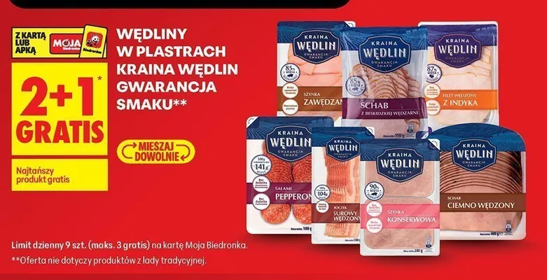 Boczek surowy wędzony Kraina Wędlin promocja w Biedronka