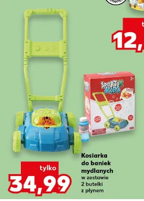 Kosiarka do baniek mydlanych Sporto Kids w zestawie 2 butelki z płynem promocja w Kaufland