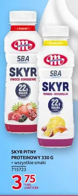 Skyr pitny proteinowy owoce ogrodowe Mlekovita promocja w Selgros