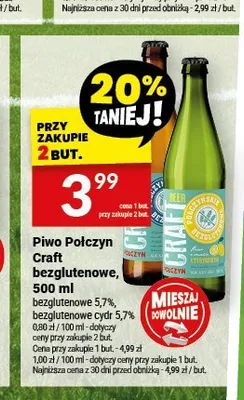 Piwo Połczyn Craft bezglutenowe 5,7% promocja w Twój Market