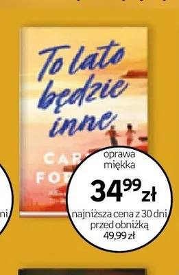 Książka To lato będzie inne Carley Fortune promocja w Empik