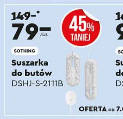 Suszarka do butów DSHJ-S-2111B promocja w Biedronka